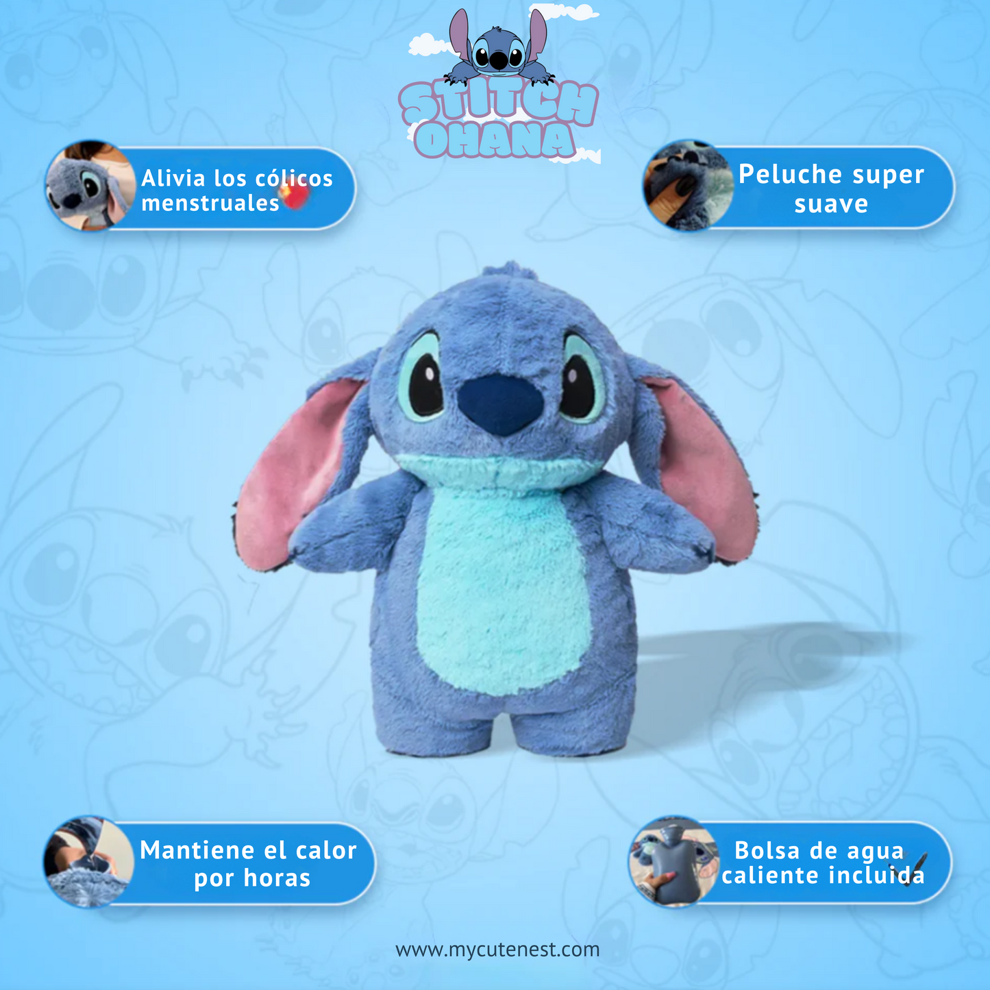 Peluche mestruale Stitch